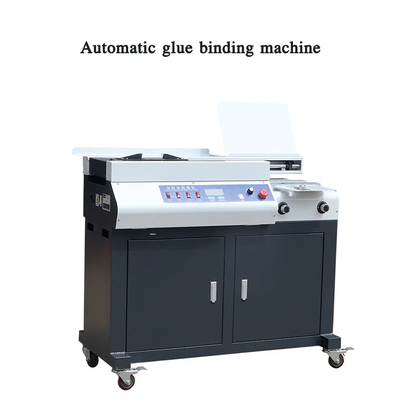 Hot melt glue binding machine automatic glue electric glue binding machine bidding document contract binding free punching