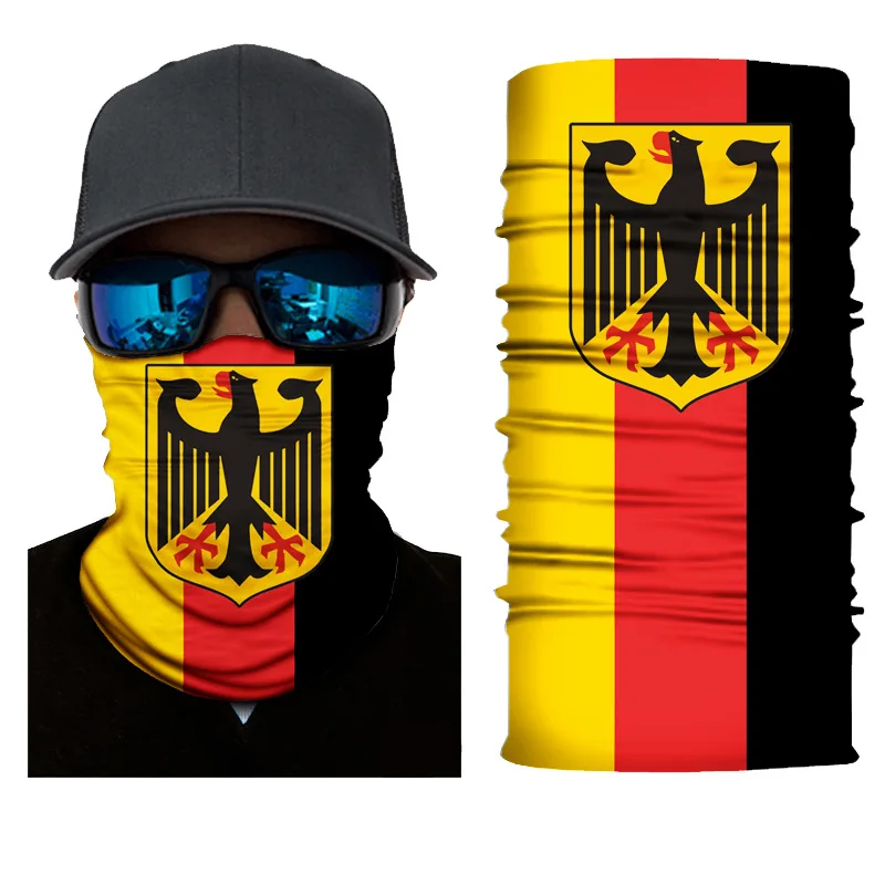 3D Seamless Bandanas National Flag Buffs, Motorcycle Cycling Neck Face Mask, Scarf Headband, Hiking, Ski, Fishing, Balaclava