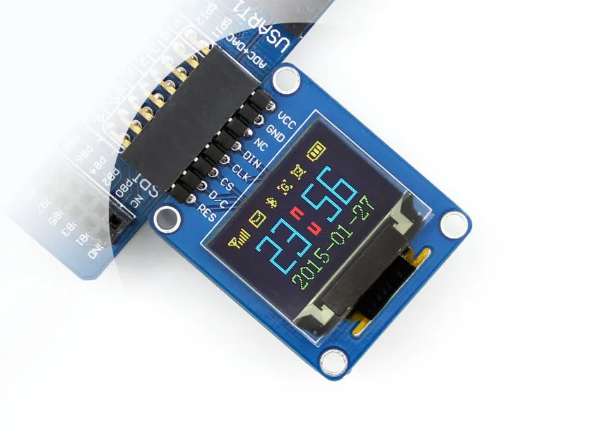 

0.95inch RGB OLED (A),0.95' display,SPI interface, curved/horizontal pinheader,SSD1331 chip,96*64 Resolution,65K colorful