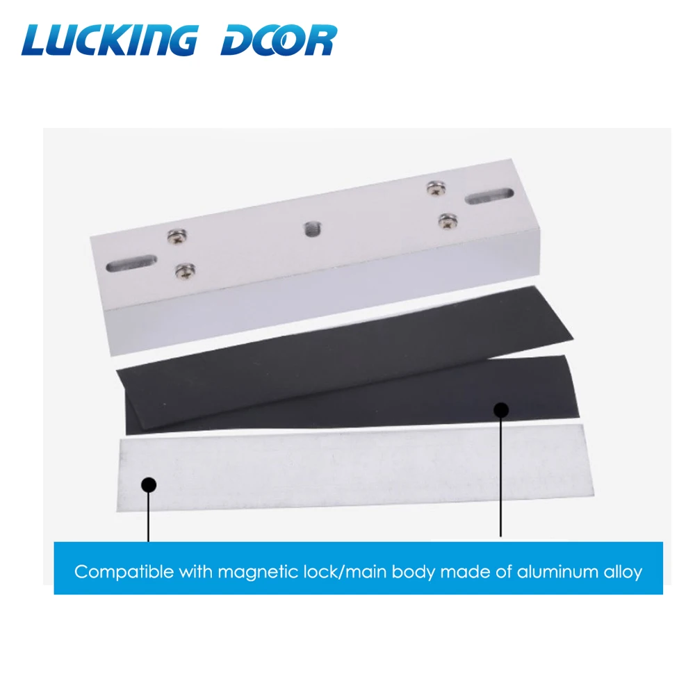 280kg Magnetic lock U shape bracket  frameless glass door Access Control System  Zinc alloy material