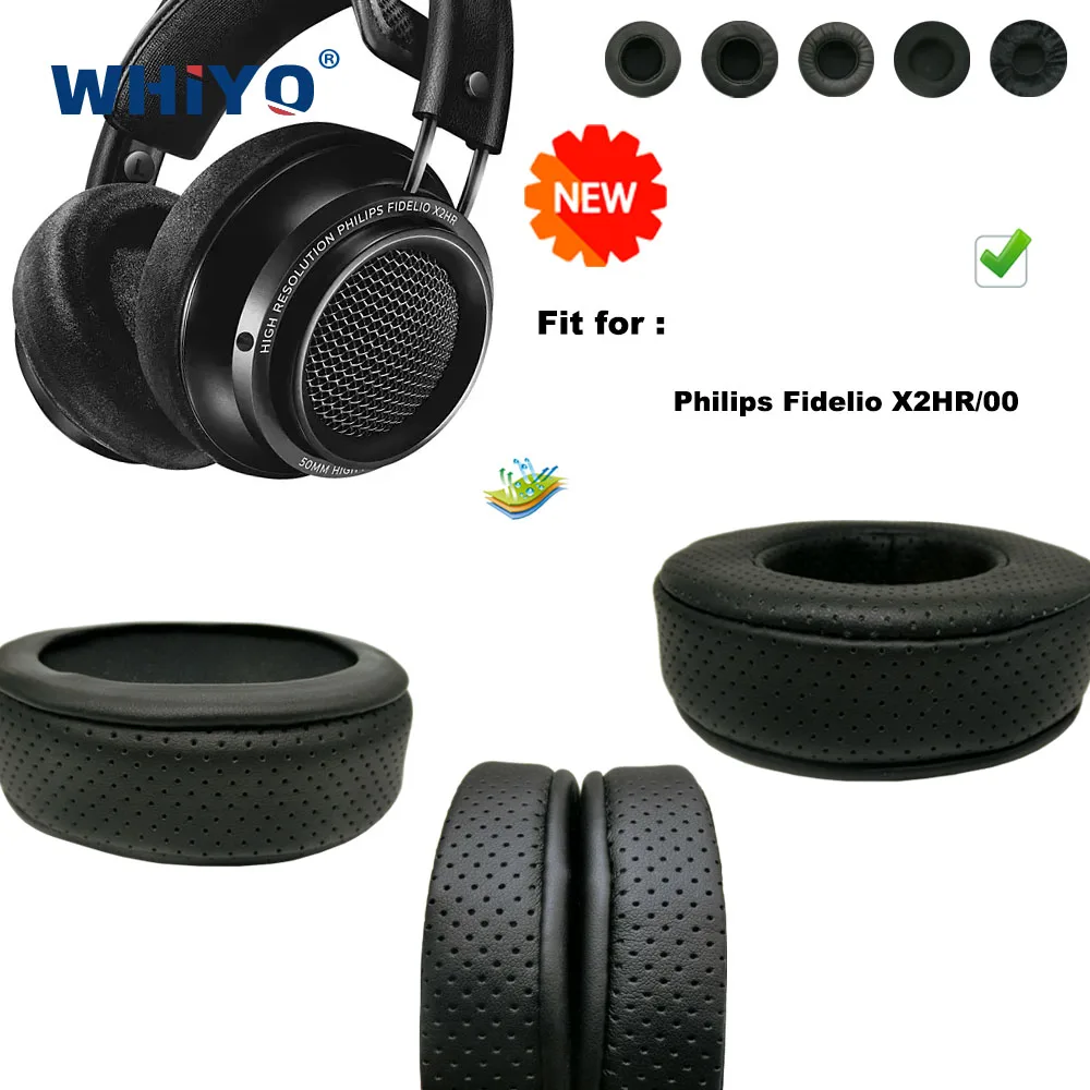 

Новые обновленные Сменные амбушюры для наушников Philips Fidelio X2HR/00, кожаные накладки, бархатные наушники, гарнитура