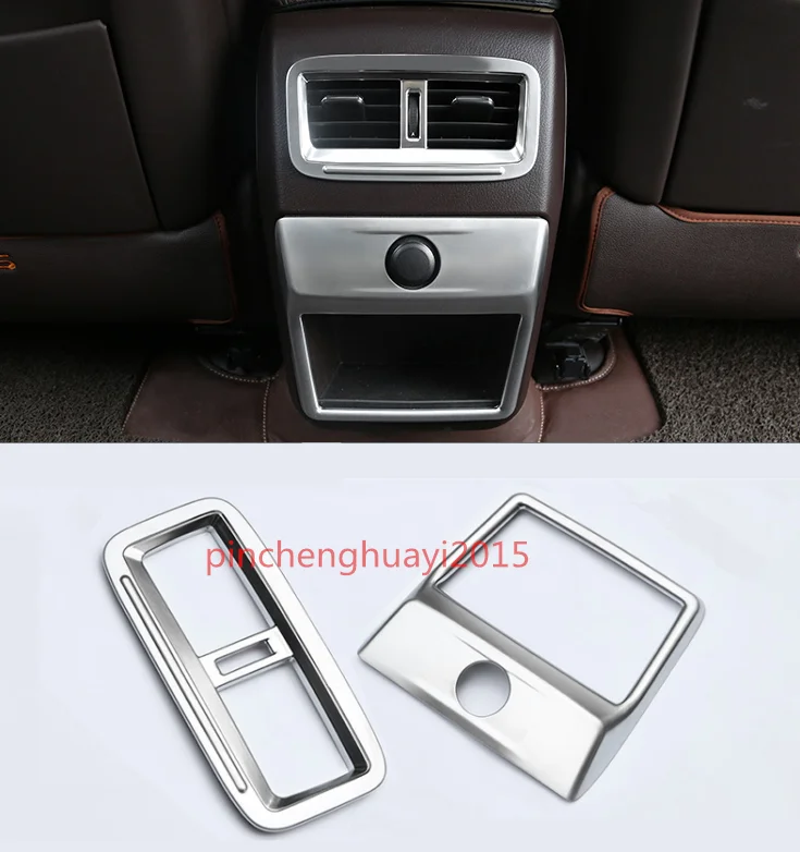 Fit For Lexus RX200t 350 450h 2016 2017 2018 Chrome Inner Rear Air Vent Outlet Cover Trim 2pcs