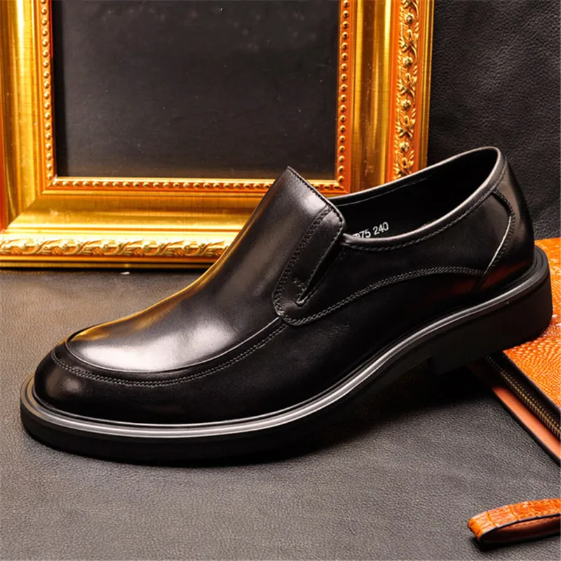 Men's leather dress shoes classic men's leather shoes really comfortable wear-resisting soles high-end professional men's shoes