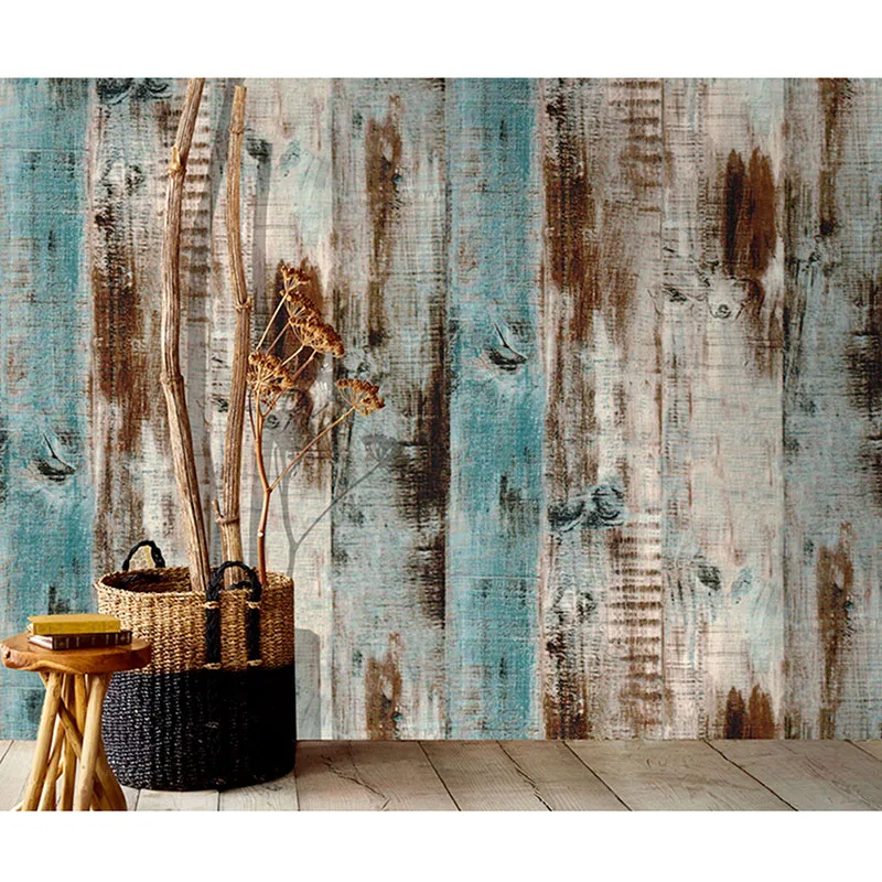 Wood Grain Self Adhesive Wallpaper Roll PVC Retro Wood Contact Paper Vintage Waterproof Peel and Stick Wallpapers for Wall Decor