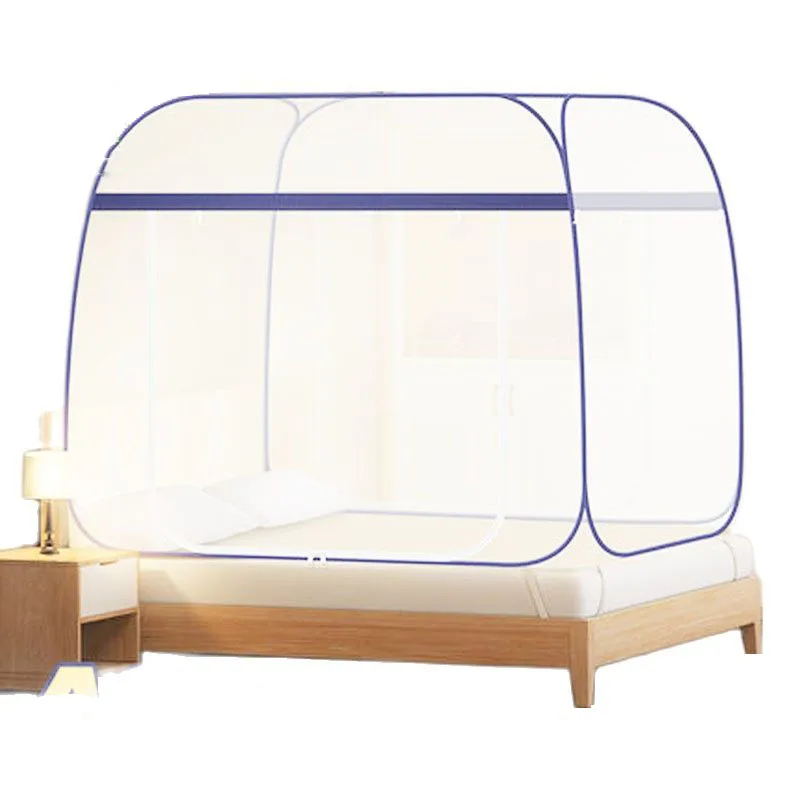 

Encrypted mesh Mosquito Netting Square Eencryption Bed Tent Double Door Insect Mesh Full Bottom Heightened Folding Anti-Mosquito