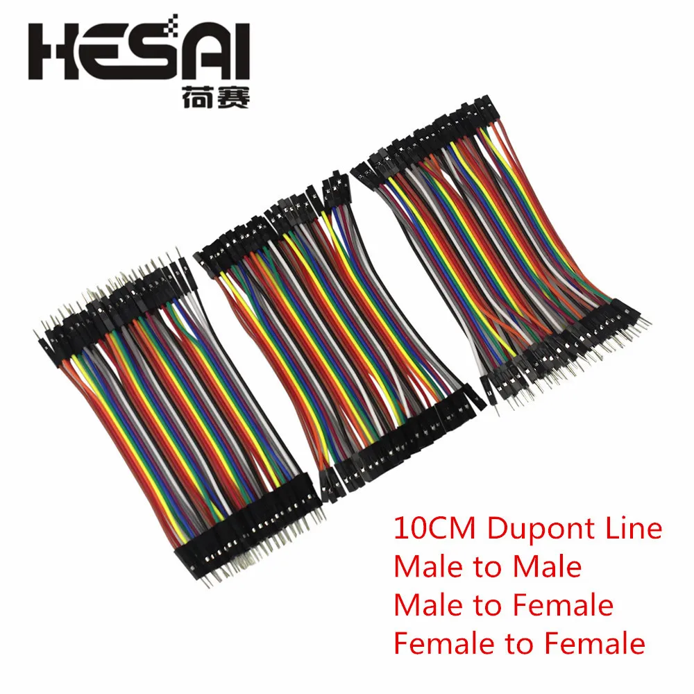 Dupont Line 10CM Male to Male + Female To Male And Female To Female Jumper Wire Dupont Cable For Arduino Diy Kit