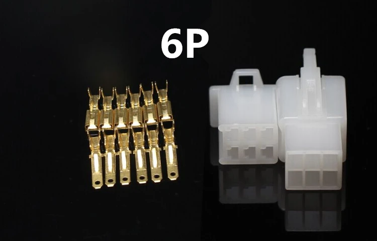 10set/lot 2.8mm 2/3/4/6/9 pin Automotive 2.8 Electrical wire Connector Male Female cable terminal plug Kits Motorcycle ebike car