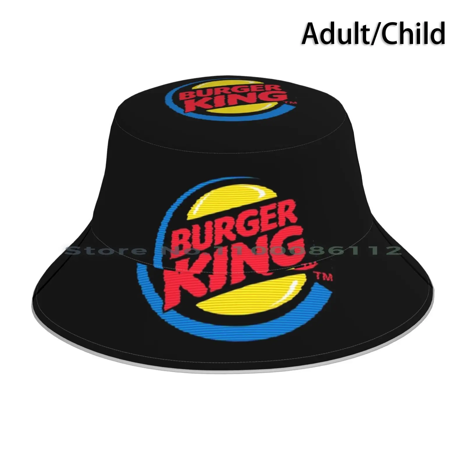 Burger King Bucket Hat Sun Cap Burger King Logo Queen Macdonald Big Nuggets Ketchup Algerian Sauce Moroccan Oral Logo Retro