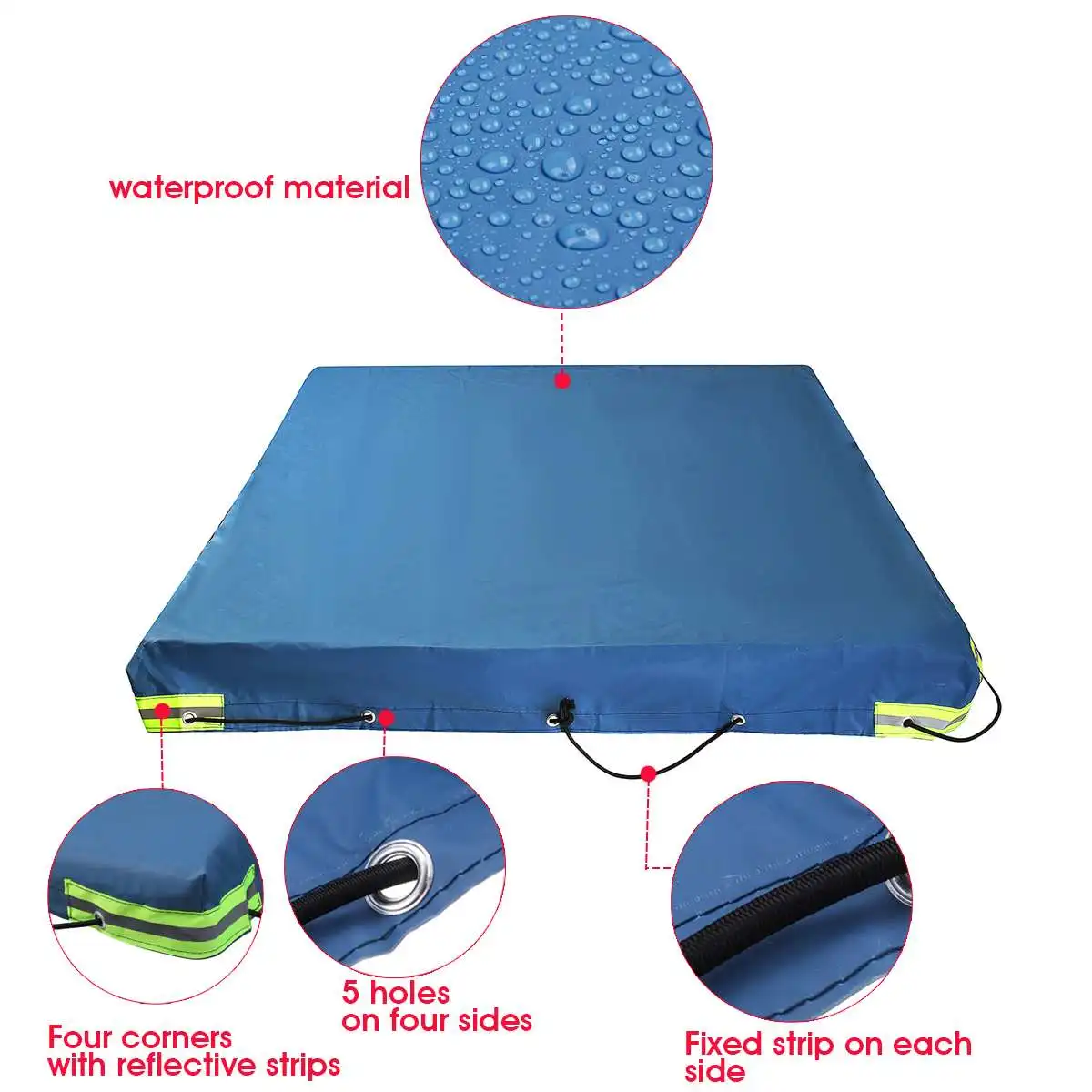 Foldable Trailer Car Cover Universal  Waterproof Anti UV Roof Tent Sunshade Dustproof Outdoor Protector Travel Camping Canopy