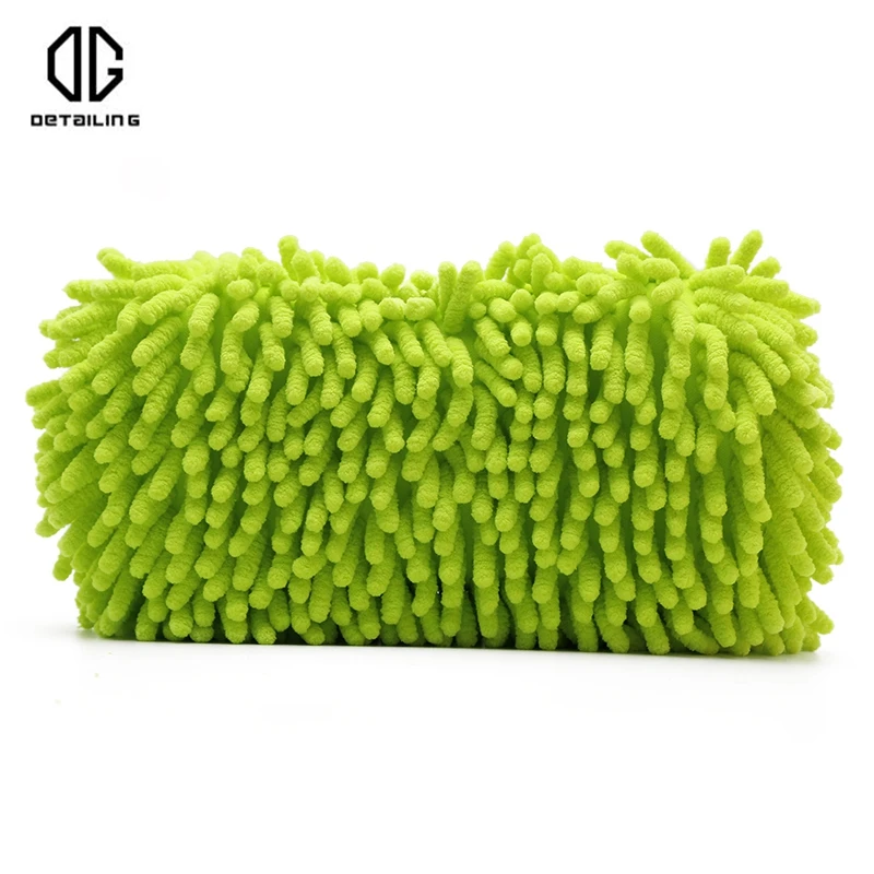 DETAILING Car Washing Sponge Brush Chenille Microfiber Wash Sponge Auto Cleaning  Scratch-Free Sponge For Car Care Accessaries