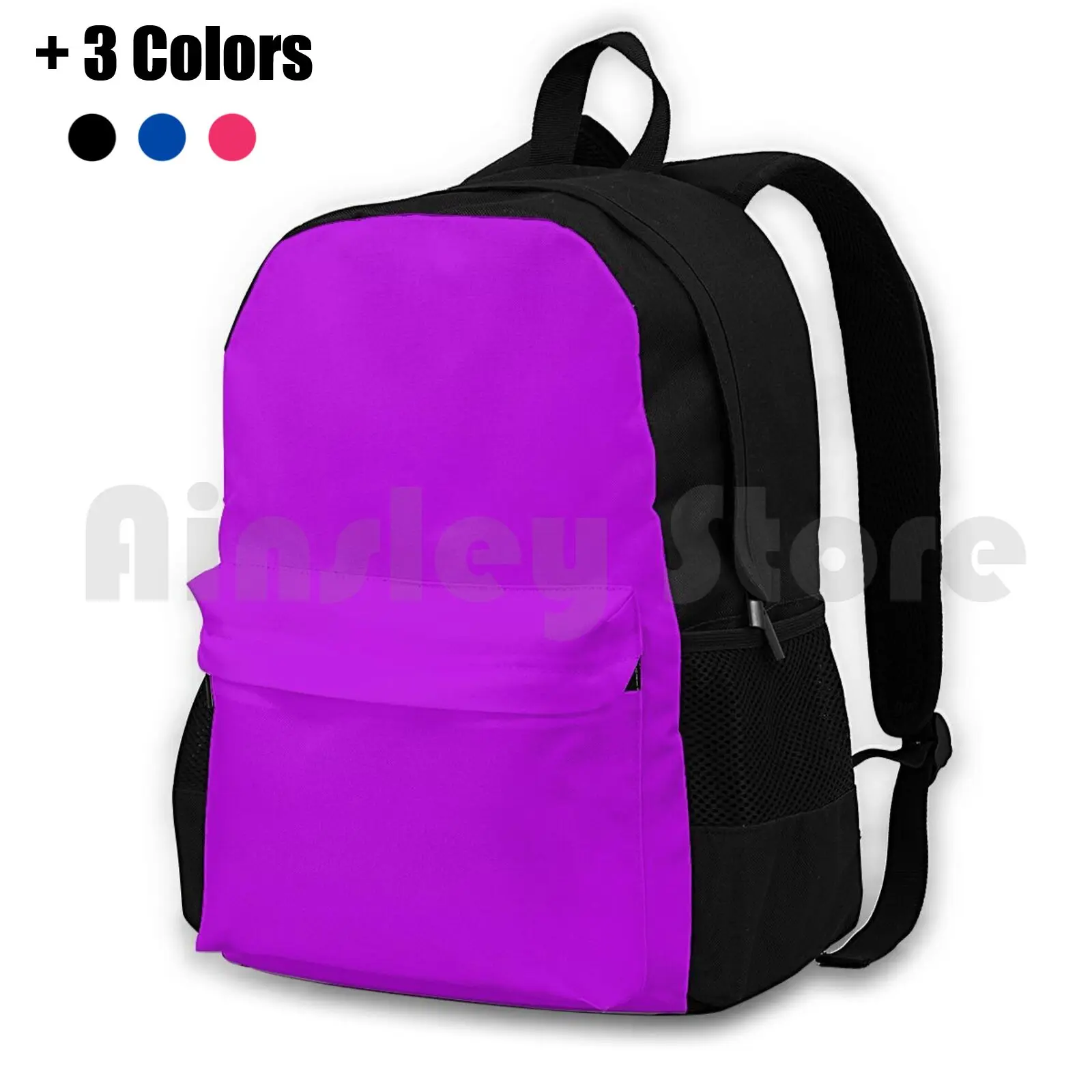 Plain Solid Neon Fluorescent Violet-100 Purple Shades On Ozcushions On All Products Outdoor Hiking Backpack Waterproof Camping