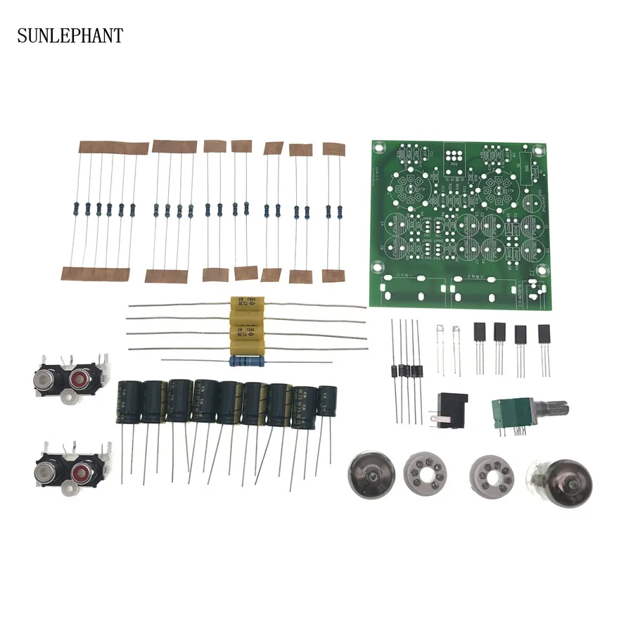 プリアンプボードヘッドセット,アンプ,バッファー,アクリル,diyケース,6 j1,新しいコレクション,ac12v/1a 2.0