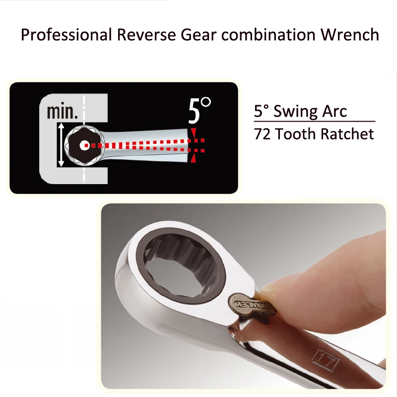 Imagem -03 - Stanley-chave de Catraca Reversa Ferramentas Mecânicas 72 Anel Dente 16 16 16 11 16 Pcs