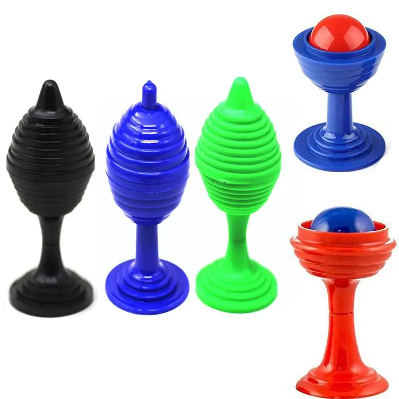 Classic 1 Set Trick Toy Ball And Vase Set Close Up Props Tricks Disappearing Vase Toy For Kids Gift Random colour