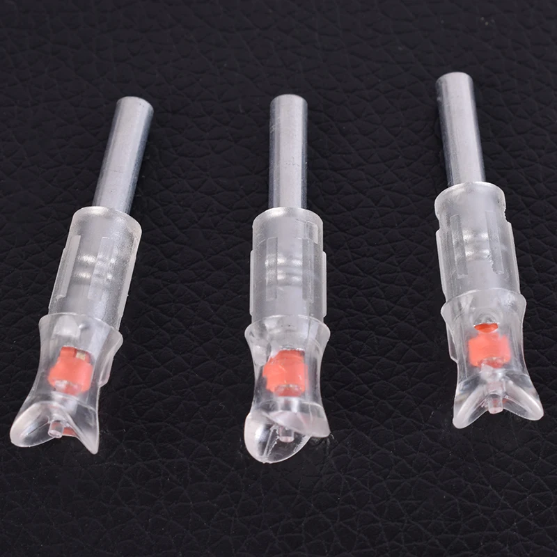 New 3 PCS Arrow Nock  Automatically Archery Arrow Lighted Nock for ID7.6mm Arrow Crossbow Bolt  Luminous arrow tail