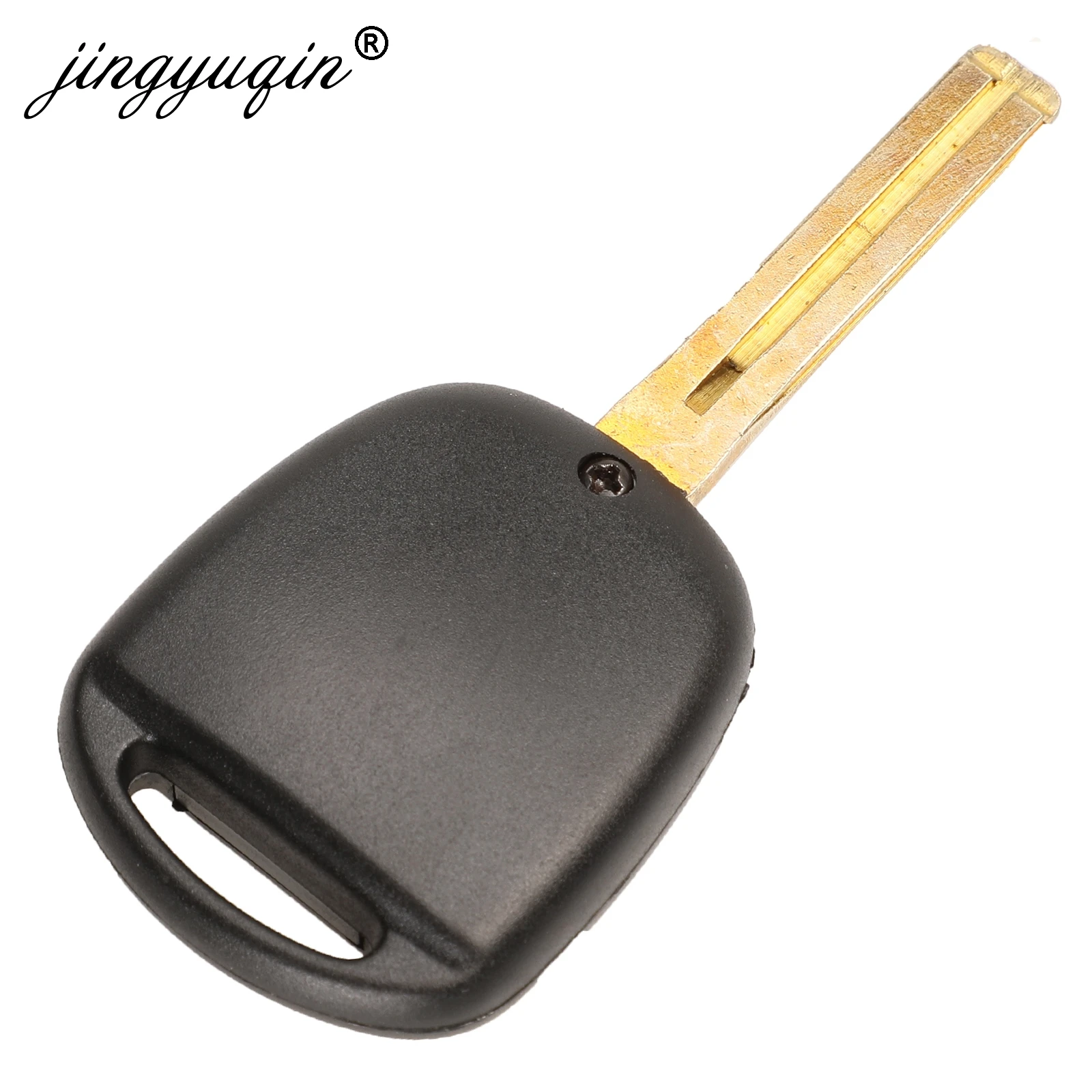 jingyuqin 3 Buttons Car Remote Key Case + Button Pad For Toyota Avensis Corolla Yaris Rav4 key Fob Shell Cover TOY43 TOY47 TOY48