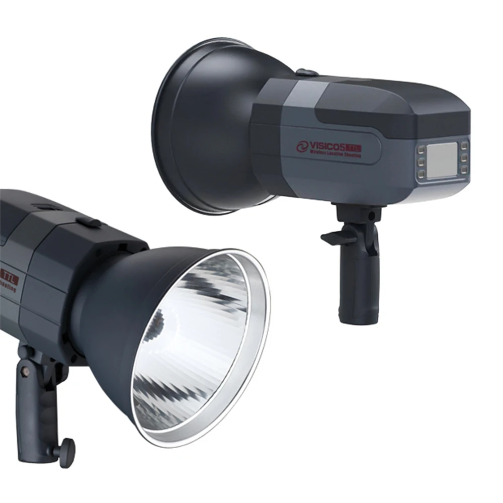 Visico 5II 400Ws TTL HSS Outdoor Studio Pack Portable Flash Strobe With 818TX Trigger Wireless Lithium Battery For DSLR Camera