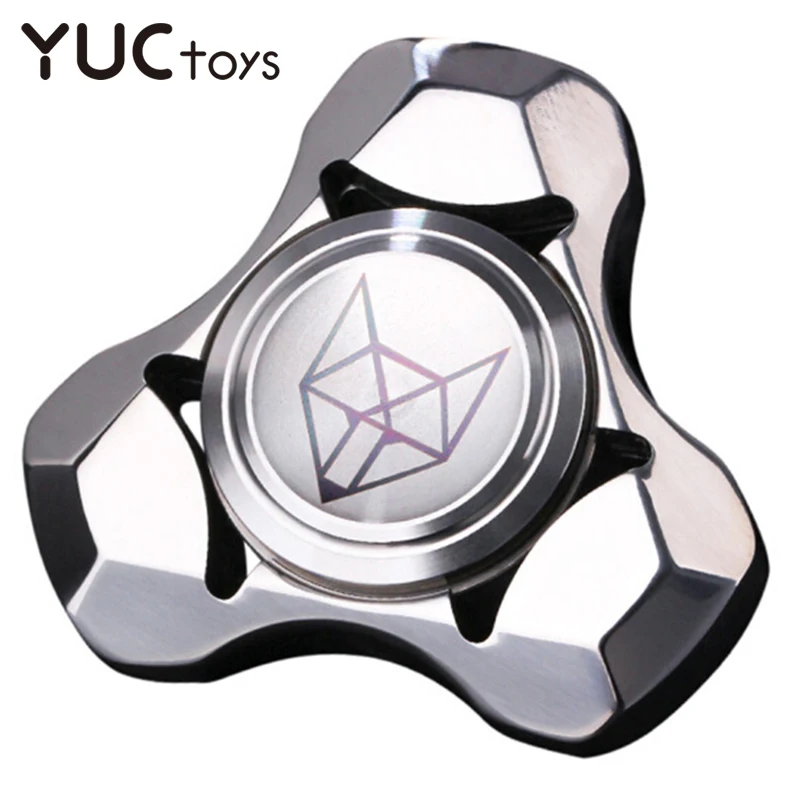 

YUC Stainless Steel Hand Spinner Fidget Silent Bearing Metal Ball Mute Edc Toys Finger Gyro Relieve Stress Boy Anxiety Xmas Gift