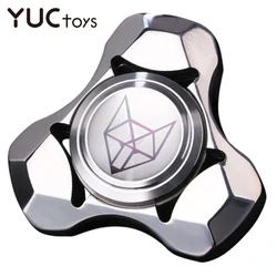 Yuc aço inoxidável mão spinner fidget rolamento silencioso bola de metal mudo edc brinquedos dedo giroscópio aliviar o estresse menino ansiedade presente natal