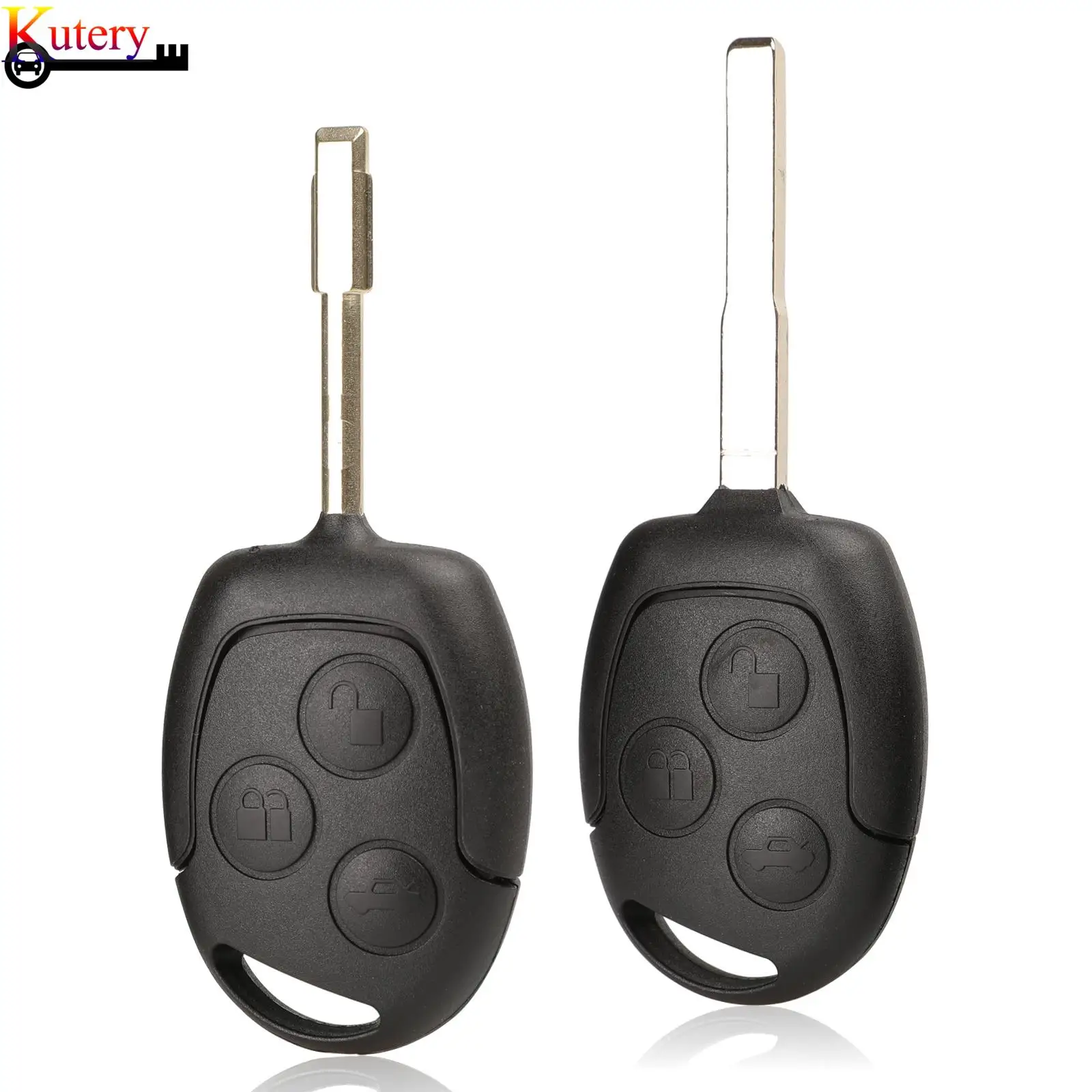 

jingyuqin Remote Car Key Shell For Ford Focus Fiesta Fusion C-Max Mondeo Galaxy C-Max S-Max 3Buttons Cover With FO21/HU101 Blade