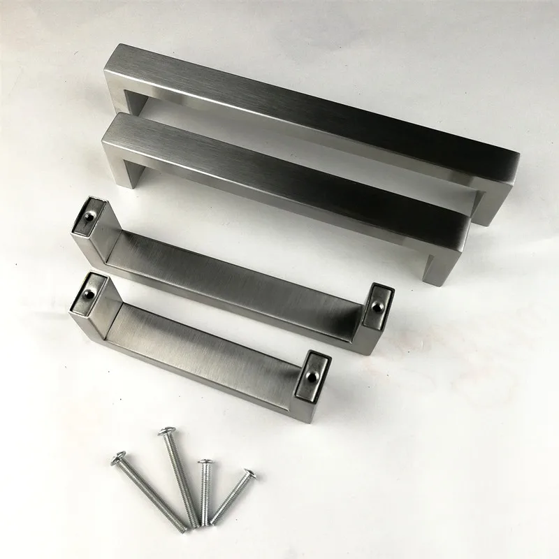 10*20mm Square Bar door handle Stainless Steel Kitchen Door Cabinet Handle Pull Knob 4.2
