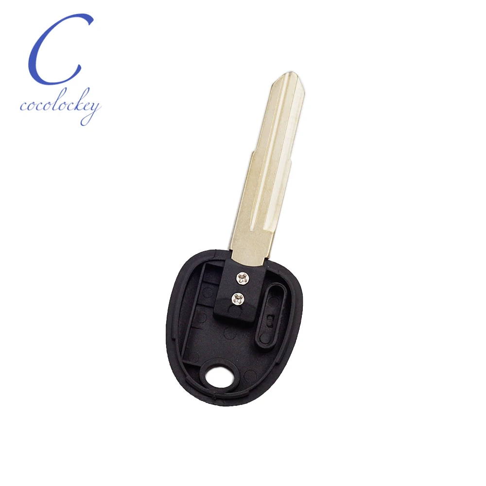 Cocolokey-carcasa de llave transpondedor de coche, carcasa Fob sin Chip para HYUNDAI Santa Fe Sonata, Chip transpondedor, hoja derecha, 10 unids/lote