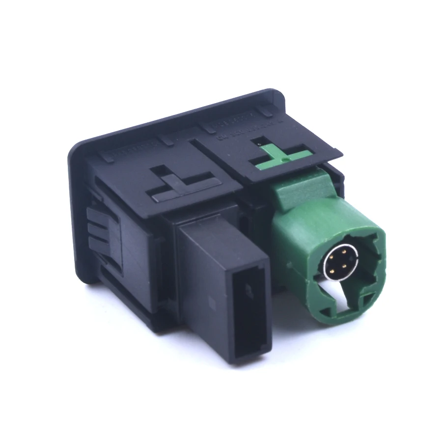 for VW USB + AUX Switch Plug Socket For VW Tiguan Passat B6 B7 CC RCD510 RNS310 Golf mk5 mk6 Bettle