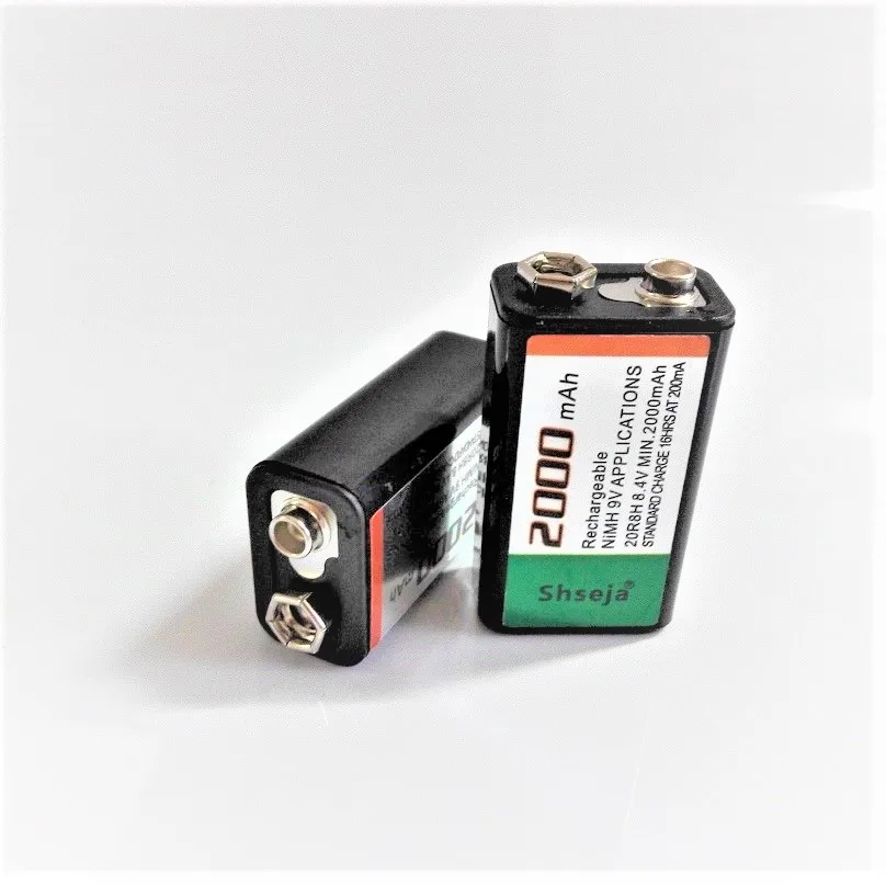 9 volt Ni-MH battery for Microphone Large-capacity 2000mAh 9V rechargeable battery