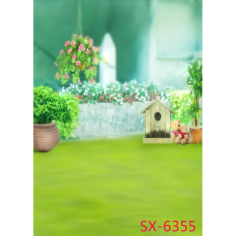 Bambini compleanno fondali fotografia scenario fiori prato neonato ritratto foto sfondo Studio puntelli 2157 YXFL-29