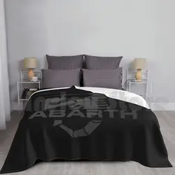 Abarth-Carbon Fiber Blanket For Sofa Bed Travel Fiat Abarth Italy Italian 500 124 Racing Race Car Pocket
