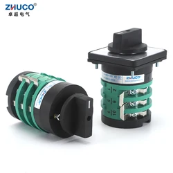 ZHUCO KDHC-32/3X3-3 32A Gas Shielded Welding Machine 3 Gears 3 Sections Adjustable Welding Machine Rotary Changeover Cam Switch