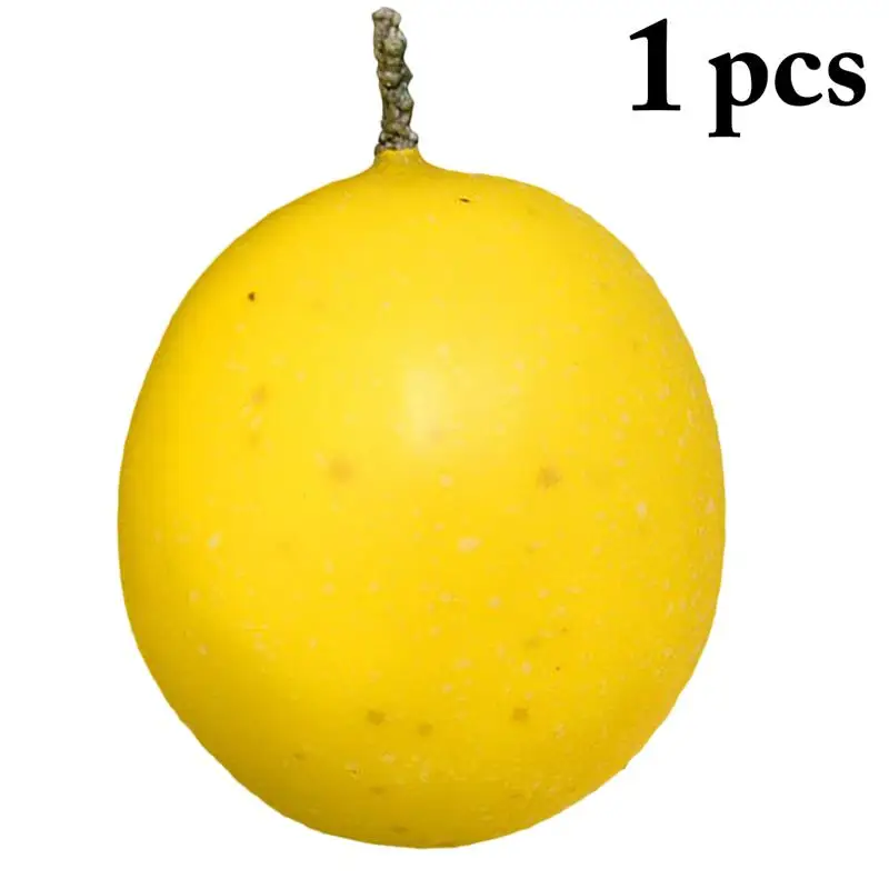 1Pc Artificial Fruit Lifelike Passion Fruit Gold Berry Fake Fruit Photography Prop Home Decoration Supplies