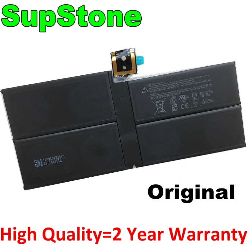Supstone-nova Bateria do Portátil para Microsoft Surface Pro5 1796 Dynm02 G3hta038h 12.3 Pro 1807 1809 Tablet pc