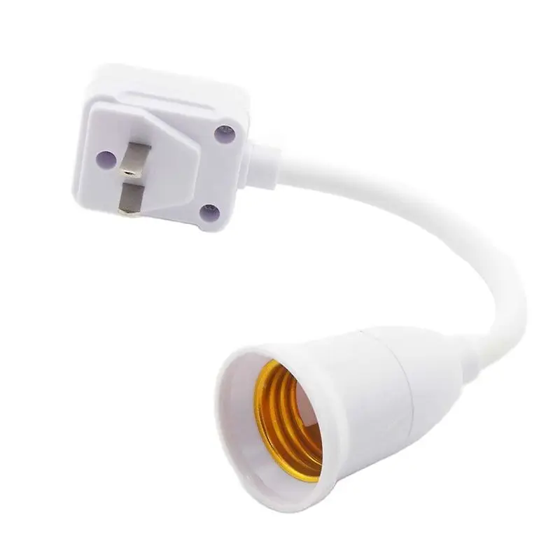 LED Light Bulb E27 Socket Lamp Base Holder Adapter Converter With Switch EU US UK Plug Energy Saving Lampada for Table