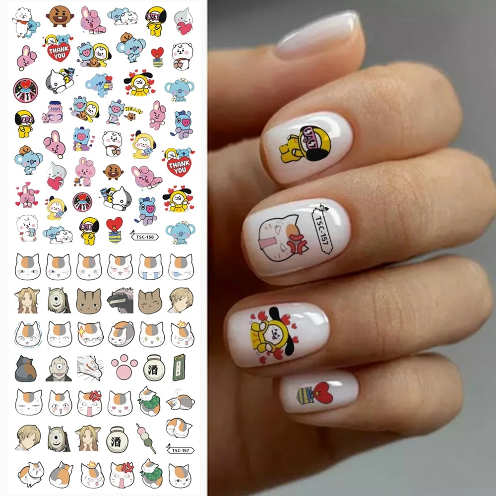 Newest TSC-157 MG-493 Hamster 3d nail art sticker nail decal stamping export japan designs rhinestones  decorations