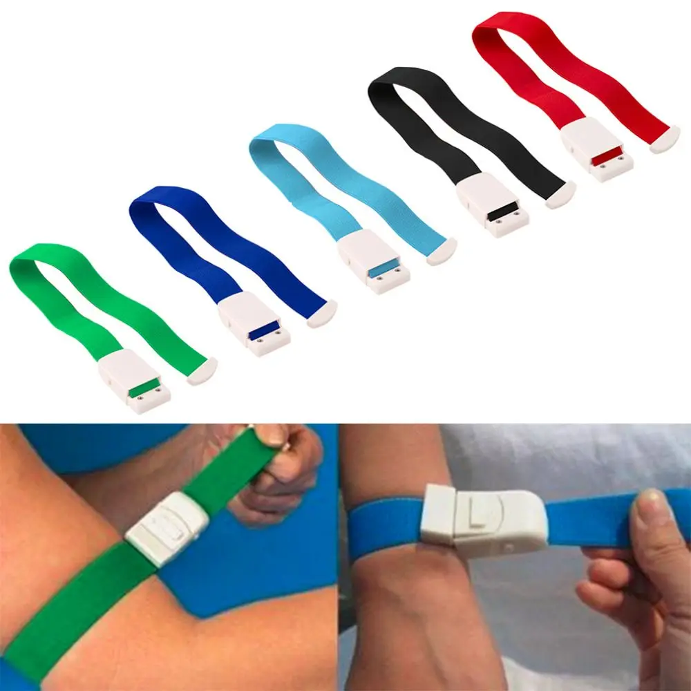 1Pcs Latex Wire Buckle Tourniquet Bandage Emergency Quick Release Medical Supplies Colorful Bandage Outdoor Tools