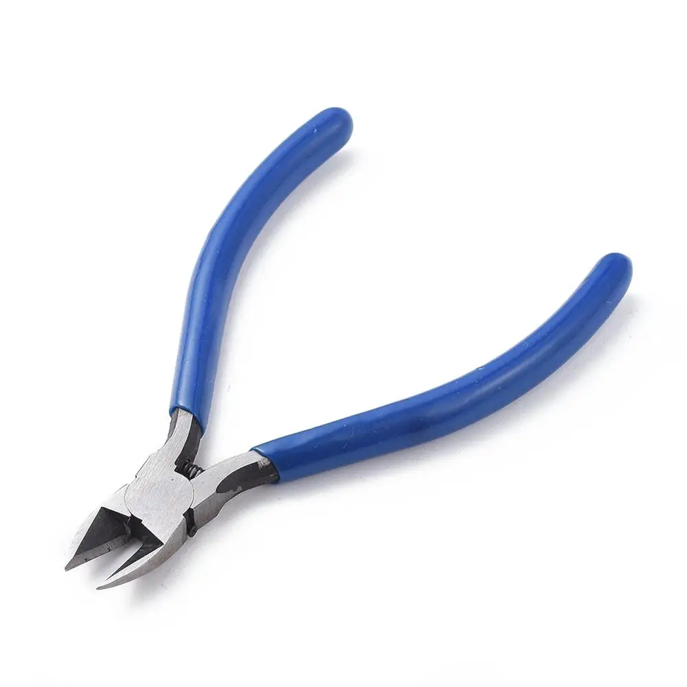 Jewelry Pliers Side Cutting Pliers Flush Cutters Plier Ferronickel Carbon-Hardened Steel Jewelry Making Tools 125x70x10mm