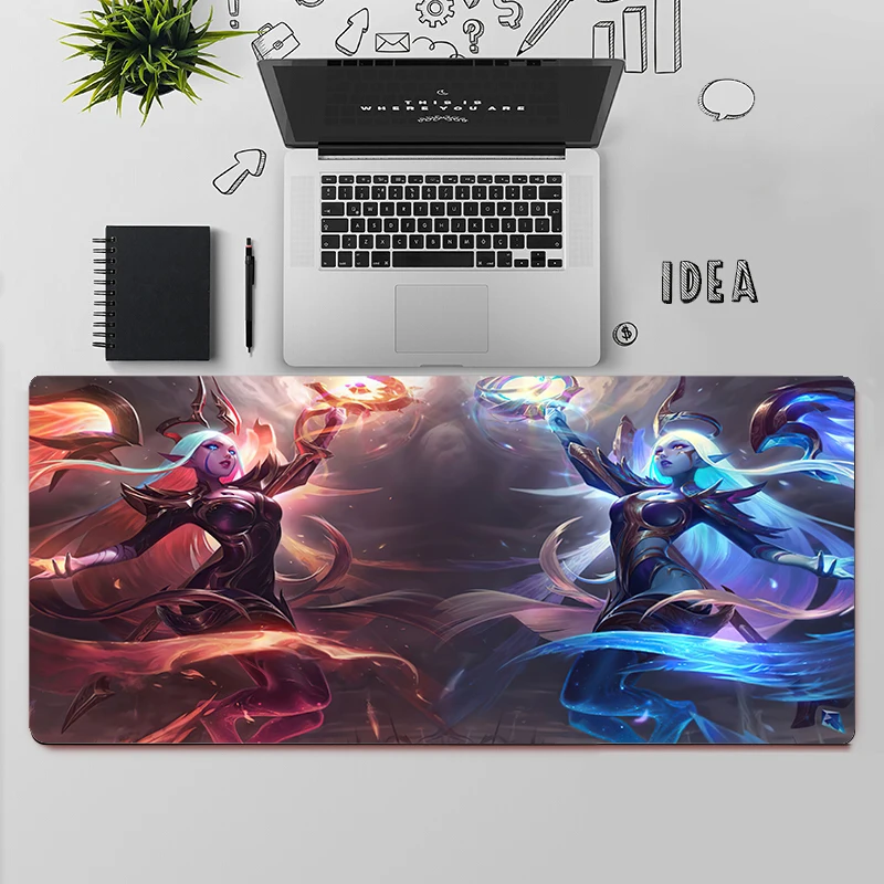 Gaming Mouse Pad Large Mouse Pad PC Gamer Computer Mouse Mat Big Mousepad League of Legends Soraka Keyboard Desk Mat Mause Pad