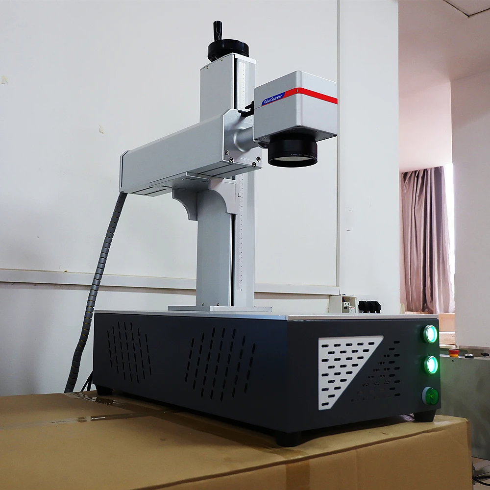 50w Protable Fiber Laser Marking Machine With Cutting Tool For Gold , Sliver , Brass, Metal Engraving Machine