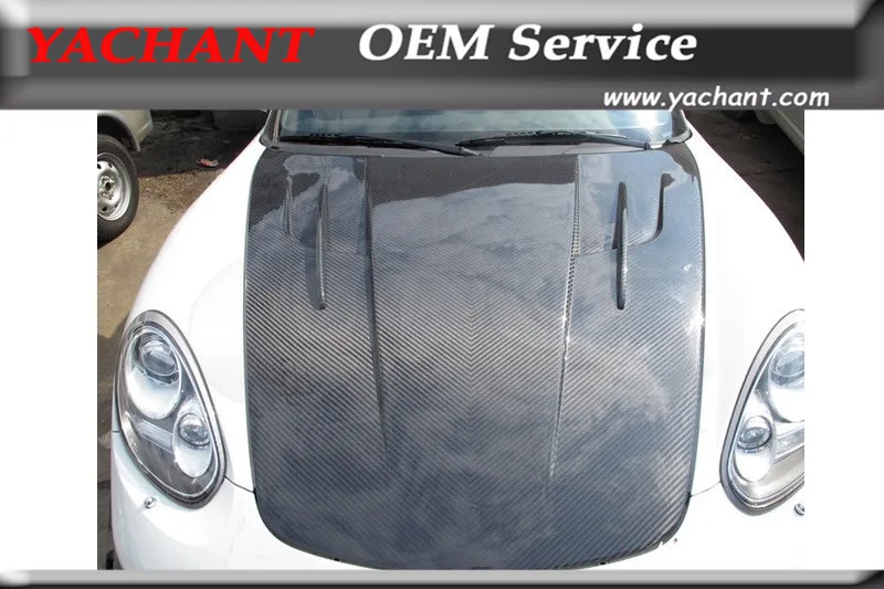 

Car-Styling New Double Sided Carbon Fiber Front Hood Fit For 05-12 987 Boxster Cayman 911 997 MISHA GTM Style Hood Bonnet