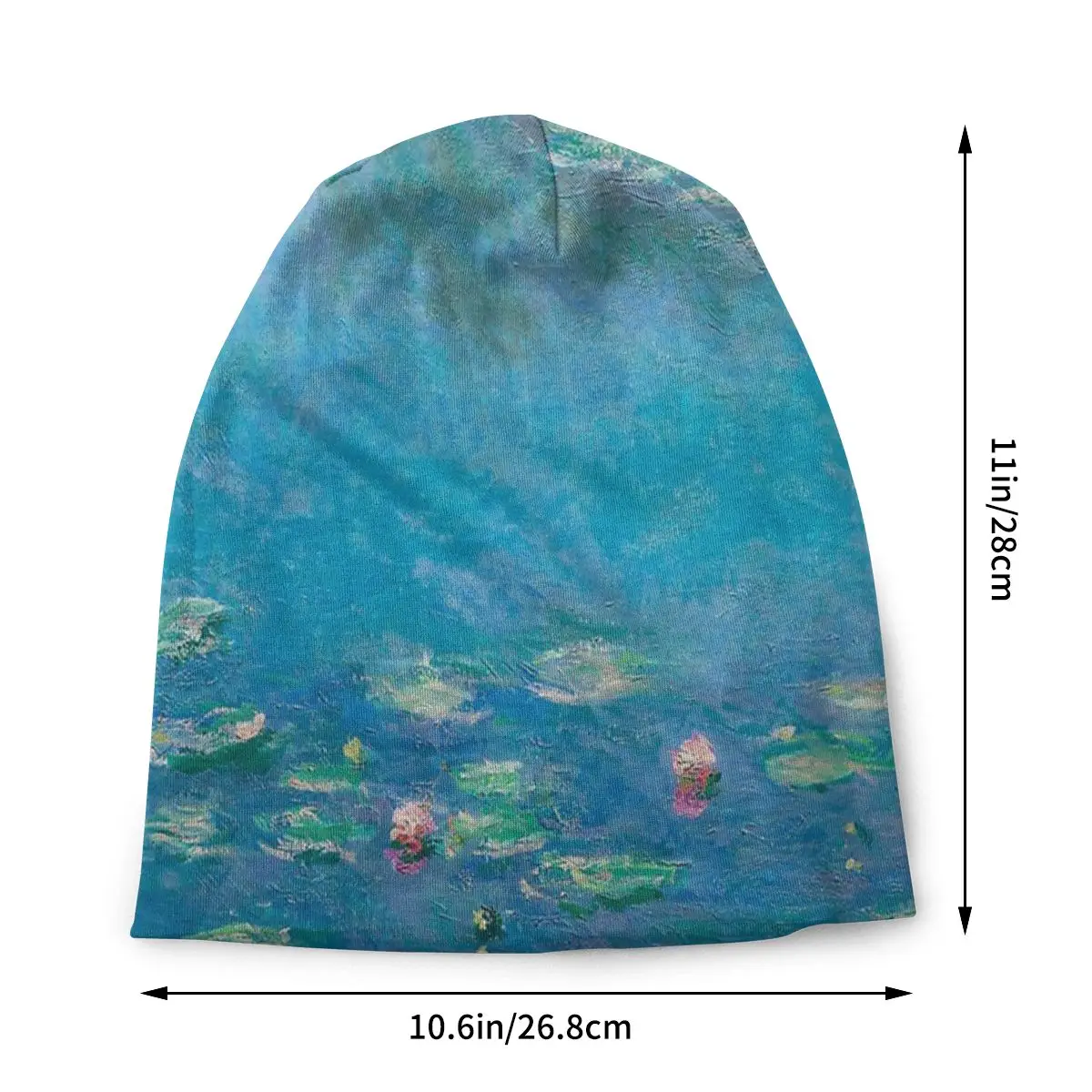 Water Lilies By Claude Monet Caps Fashion Outdoor Skullies Beanies Hats Unisex Female Summer Warm Bonnet Knitted Hat