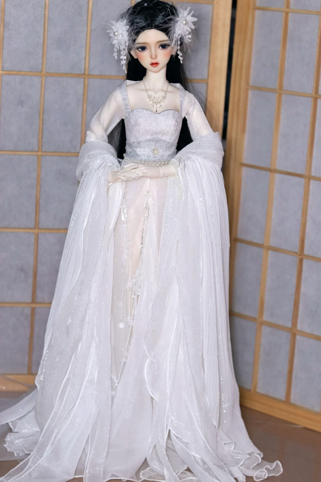 1/4 1/3 مقياس BJD الملابس القديمة زي Hanfu فستان جنية الزي مجموعة ل BJD/SD MSD SD13 فتاة كبيرة إكسسوارات دمي C1087