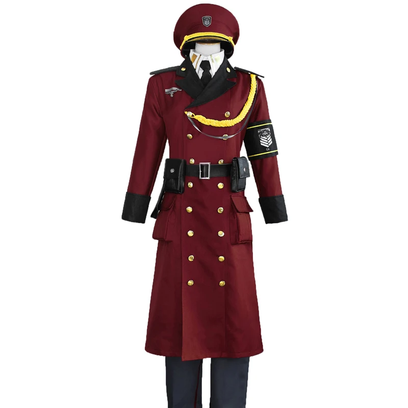 Commander Military Uniform Cosplay Costume Unisex with Hat Halloween Costumes 110