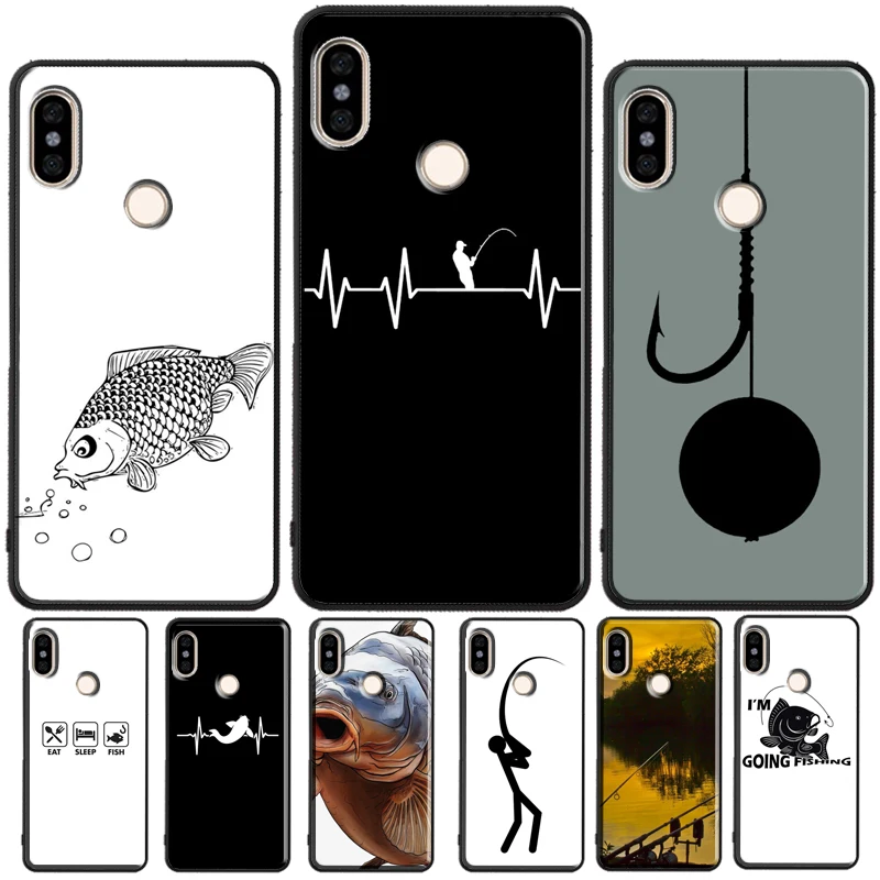 Carp Fishing Fish For Redmi Note 11 Pro Phone Case For Redmi Note 10 Pro 7 8 9 Pro 10S 9S Redmi 10 9A 9T 9C