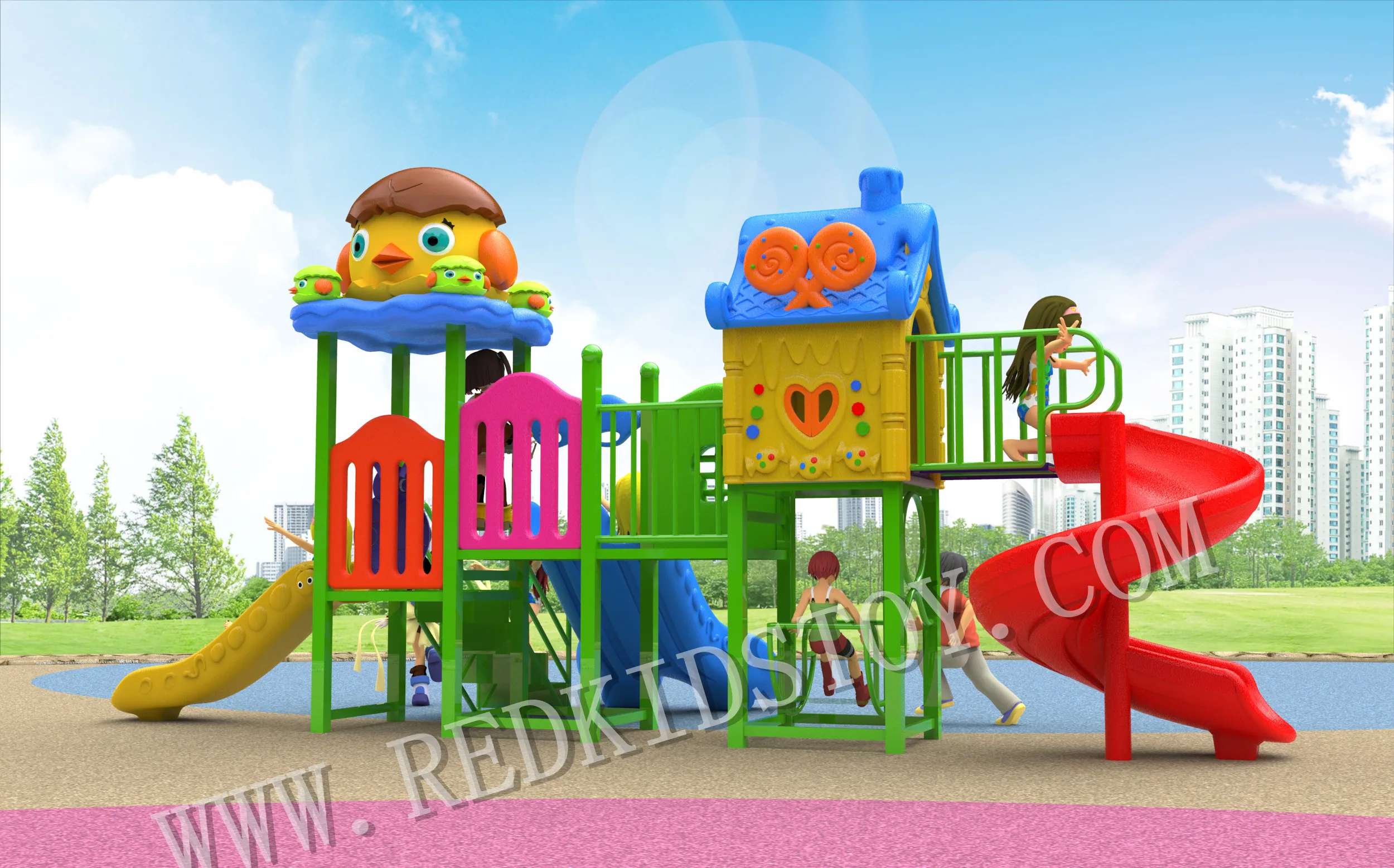 Hot Sale!!!Best Price Colorful Children Combined Slide/Children Playground