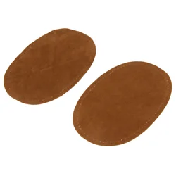 3 Pair Tessuto della Pelle Scamosciata Ovale Cuce sul Ginocchio Gomito Patch di Cucito Decorativo Appliques Brown Tan Blu