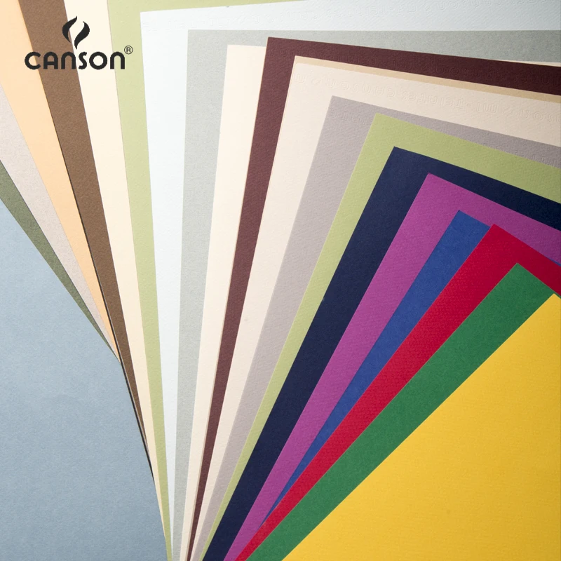 French Canson pulver special paper 160g thick color sketch paper 4K/8K/16K oil pastel paper color lead paper