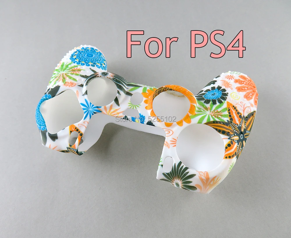 2pcs For PS4 Pro Slim Gamepad Soft Silicone Gel Rubber Case Cover For SONY Playstation 4 PS4 Controller Protection Case