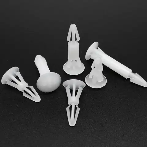 50pc Nylon Plastic Standoff Spacer Rivet Push In Lock Clip Fixed Support PCB Circuit Board for 3-4mm 4.5-5.5mm Hole Chassis