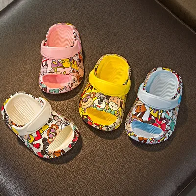 Slippers For Boys Girls  Cute Summer Kids Beach Shoes Baby Lovely Children Suitable Soft Indoor Outdoor